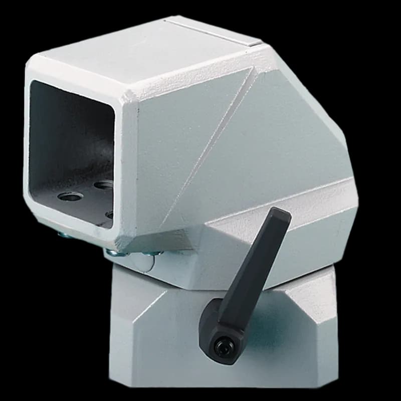 nVent CCS8FECLG - Compact Series 4 Flange Elbow Coupling, fits 80x80mm, Lt Gray, Aluminum