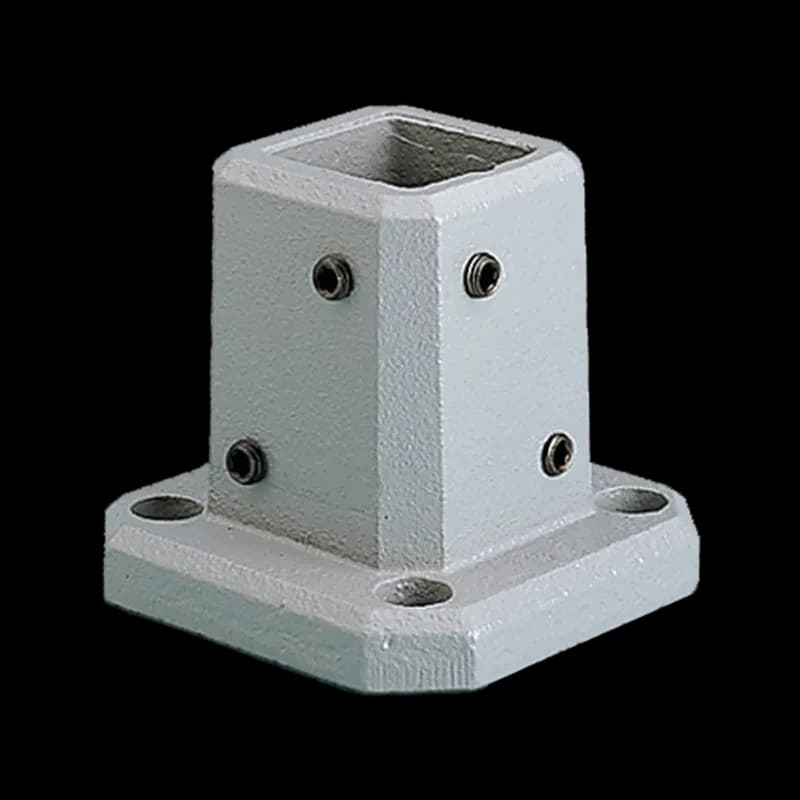 Compact Series 4 Base Bracket, fits 80x80mm, Lt Gray, Steel