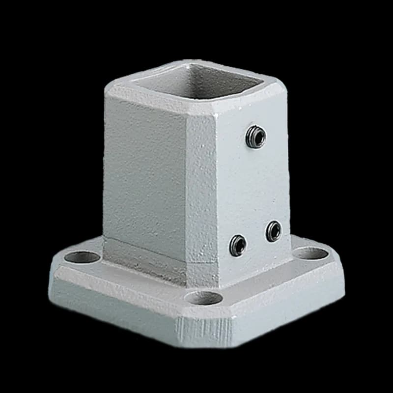 Compact Series 4 Wall Flange, fits 80x80mm, Lt Gray, Steel
