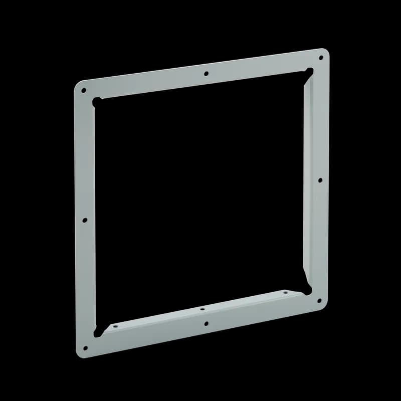 Panel Adapter LayIn Painted Wireway, 4.00x4.00, Gray, Mild Steel