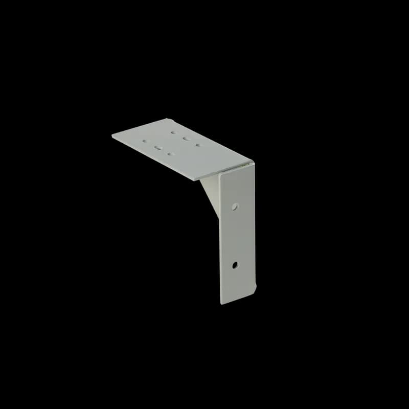 Wall Hanger, fits 4.00x4.00, Gray, Steel