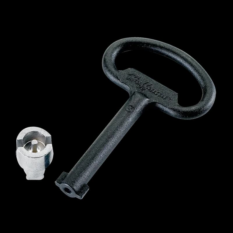 Lock Insert, Double Bit with Key, Black Textured, Steel