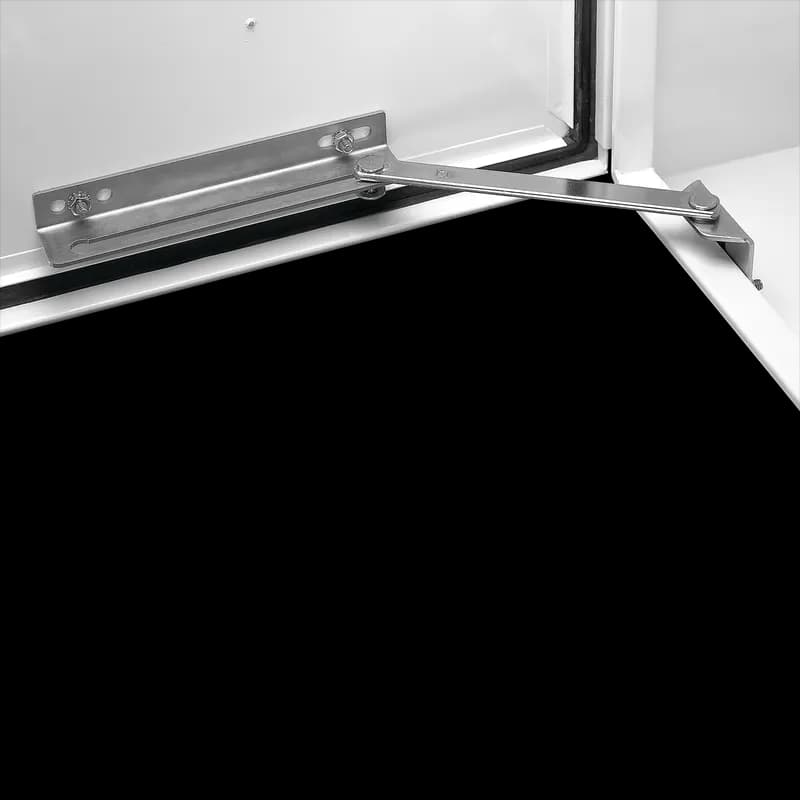 Door Stop Kit for Free-Stand Enclosures, Plated, Steel
