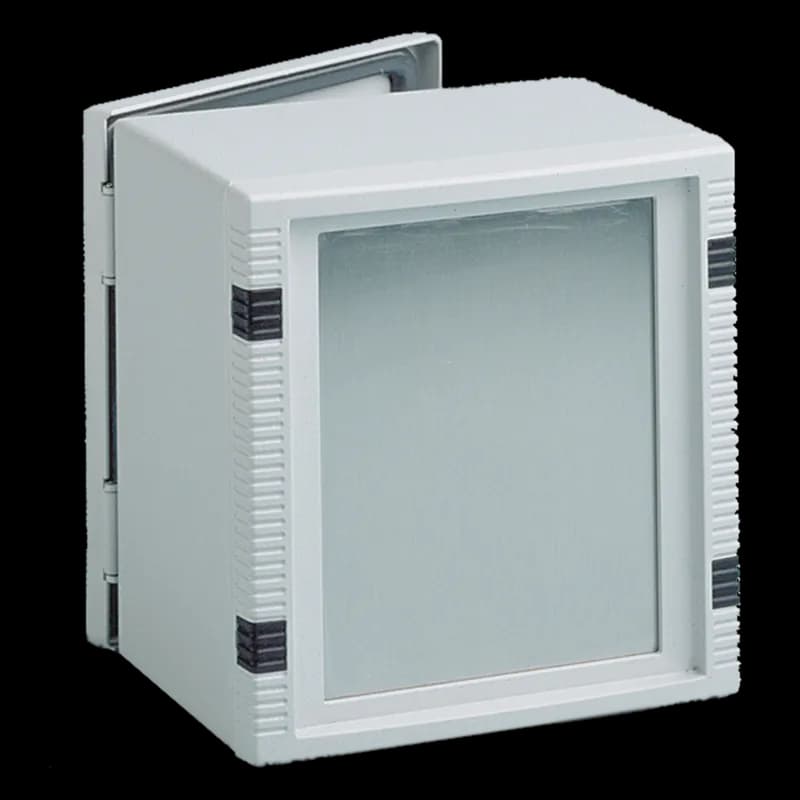 nVent LBF2525 - Fixed HMI Bezel for InLine HMI, fits 250x250mm, Lt Gray, Zinc