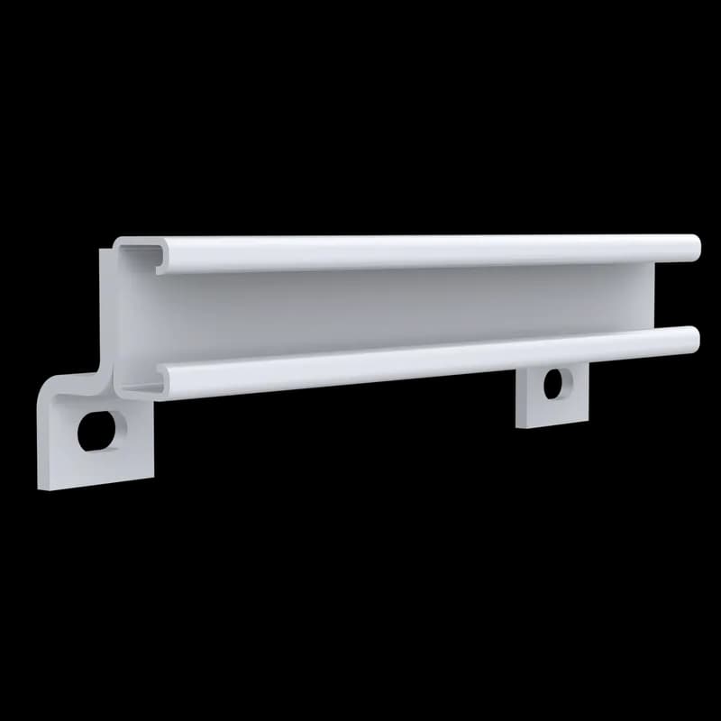 Terminal Block Bracket Kit, fits 10.00, 2.69-in depth, White, Steel