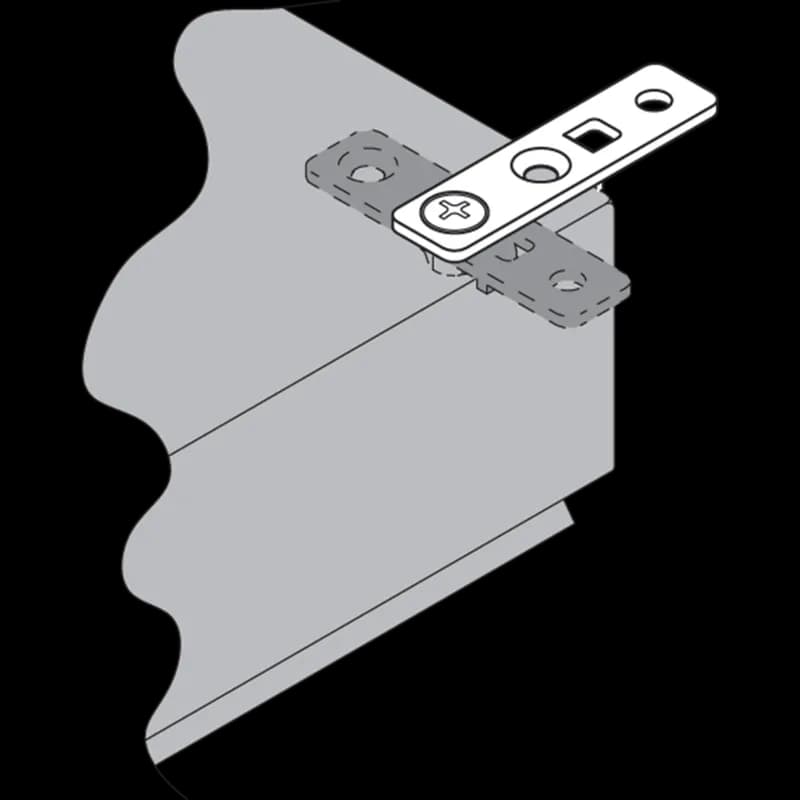 Mounting Bracket Kit for Small Wall-Mount Enclosures, Polished, Stainless Steel 316L