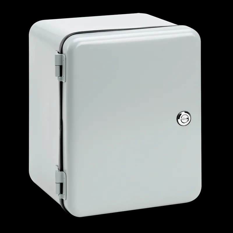 nVent D1086IS - Removable Hinge Quarter-Turn Latch Contoured Type 12, 10x8x6, Gray, Steel