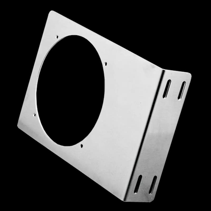 Fan Bracket for 6-inch Compact Axial Fan, 10.00x6.88x2.00, Mill, Aluminum
