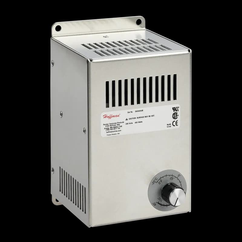 nVent DAH8001B - Electric Heater, 115VAC 800W, 7.50x4.25x4.38 inch, Brushed, Aluminum