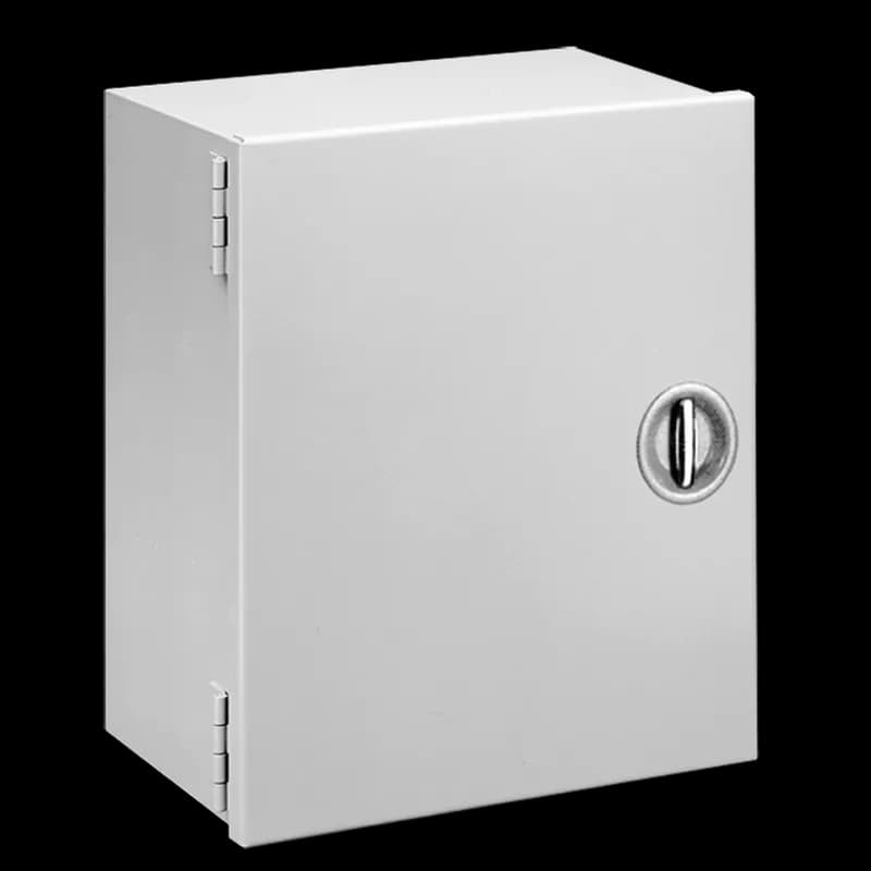 Hinged-Cover with Recessed Handle Type 1, 20.00x20.00x8.62, Gray, Steel