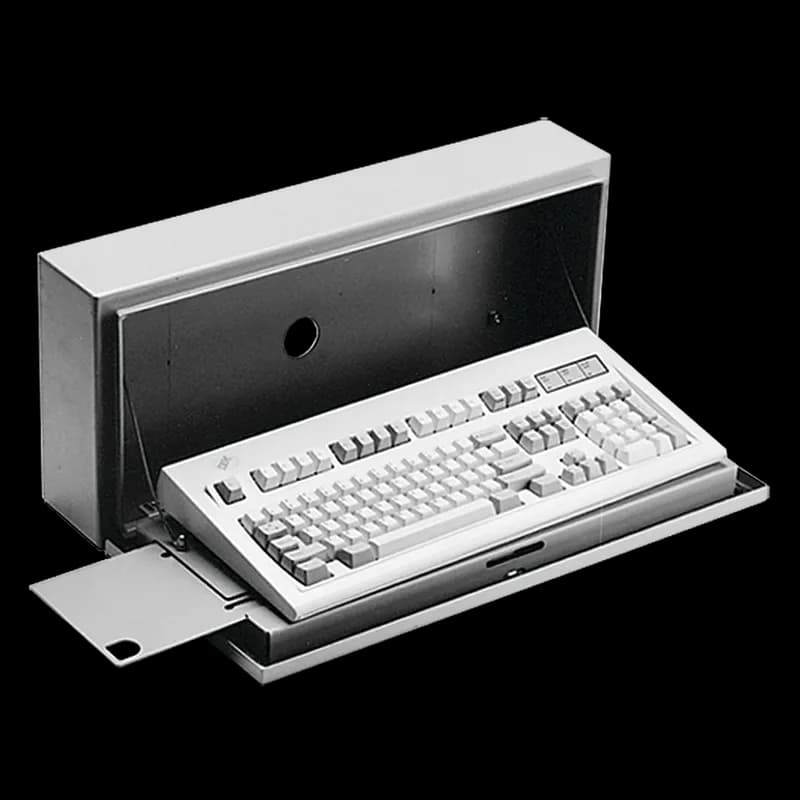 nVent CKBC24 - Keyboard Box, 10.00x23.30x4.79, Gray, Steel