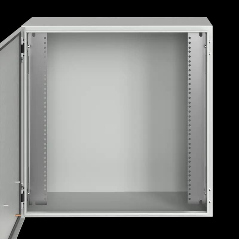 Rack-Mount Angles, fits A=30.00, 16 rack units, Steel