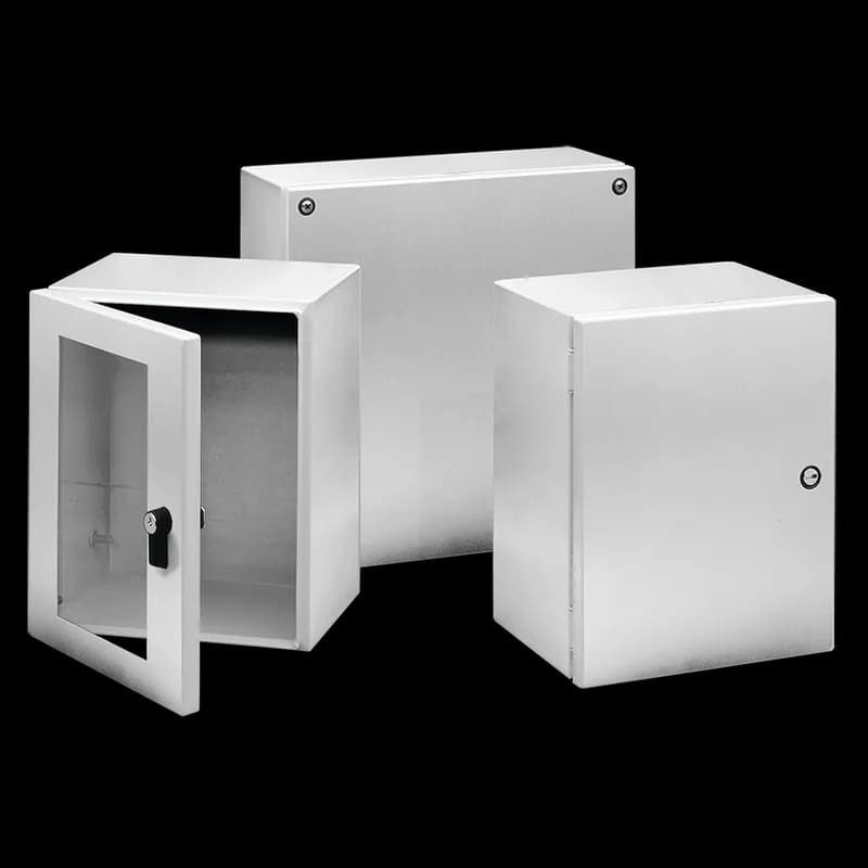 nVent LHC302515SS6 - InLine Hinged Cover 1/4 Turn Latch Type 4X, 300x250x150mm, Brushed, Stainless 316