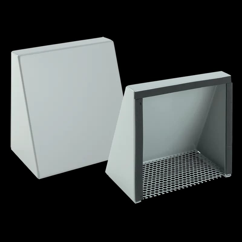 Fan Shroud Kits Type 3R, fits 10-inch fan, Brushed, Stainless Steel 304