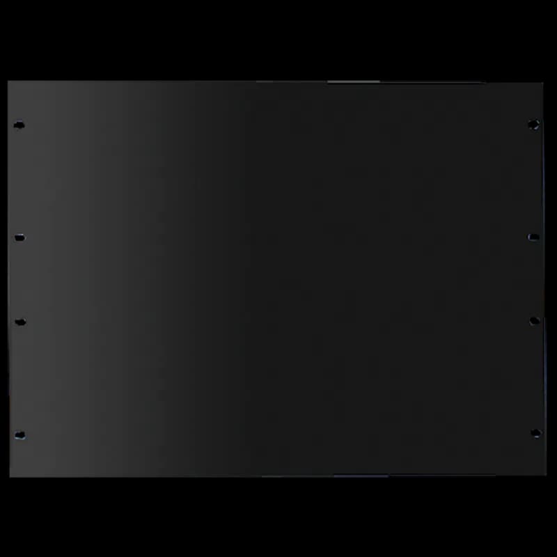 Rack Panel for 19-inch Rack 2U, 3.47x19.00x.11, Black, Mild Steel