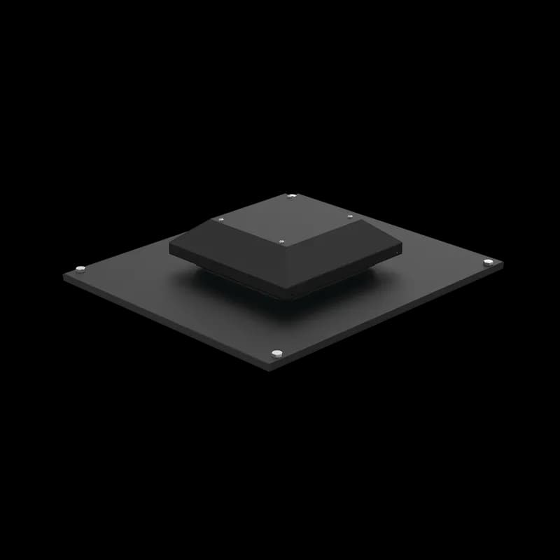 nVent PPTHP78B - ProLine V/D Server Cabinet Exhaust Vent/Fan, fits 700x800mm, Black, Steel