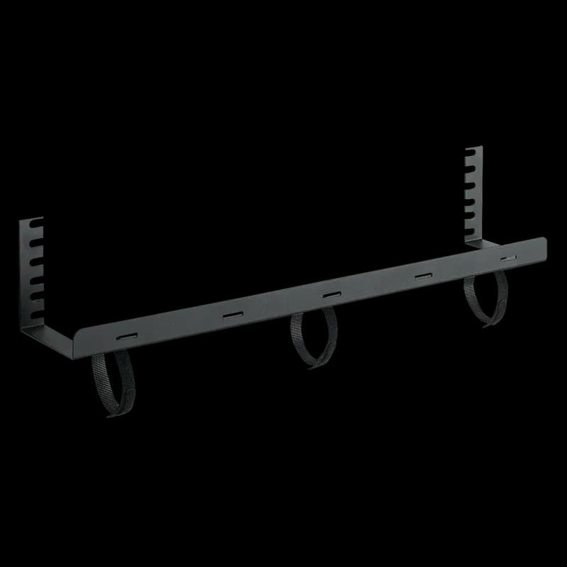 Tie-Down Rack, fits 19-inch rack, Black, Steel