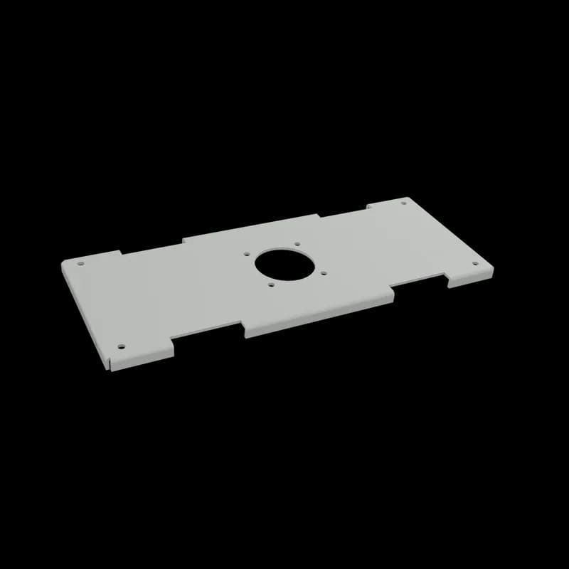 Support Bracket for Concept HMI, fits 180-mm deep, Lt Gray, Steel