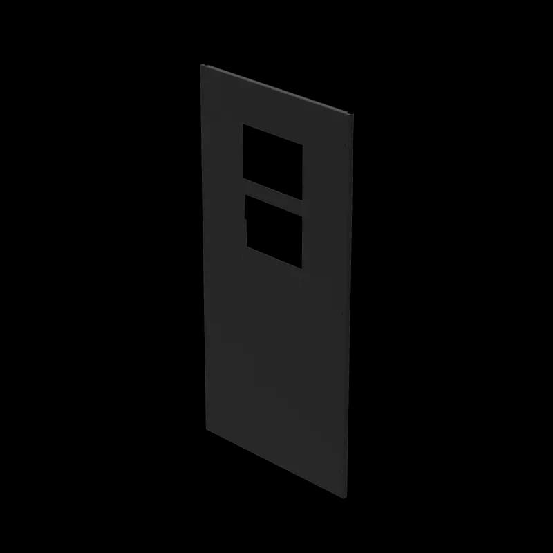 ProLine V/D Server Cabinet AC Cutout Type 12, fits 2000x1000mm, Black, Steel