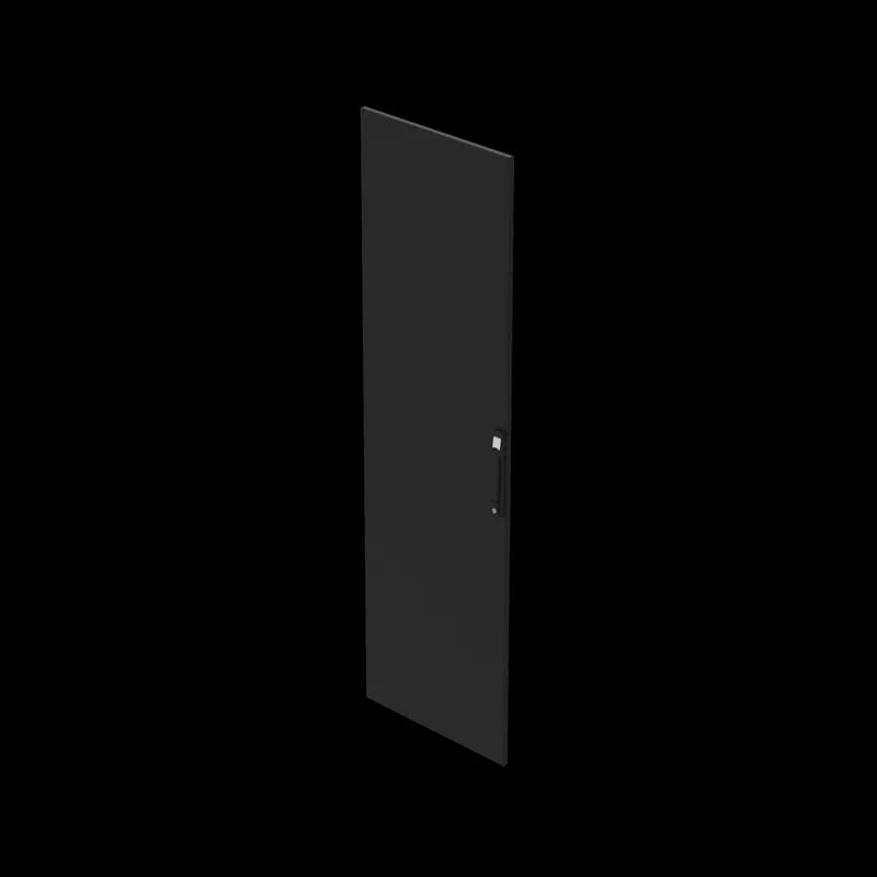 ProLine V/D Server Cabinet Door Solid, fits 2000x600mm, Black, Steel