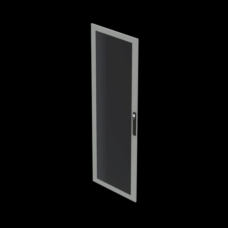 ProLine V/D Server Cabinet Door Window, fits 2000x700mm, Gray, Steel