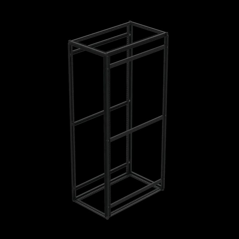 ProLine V/D Server Cabinet Frame, 2000x600x1000mm, Black, Steel
