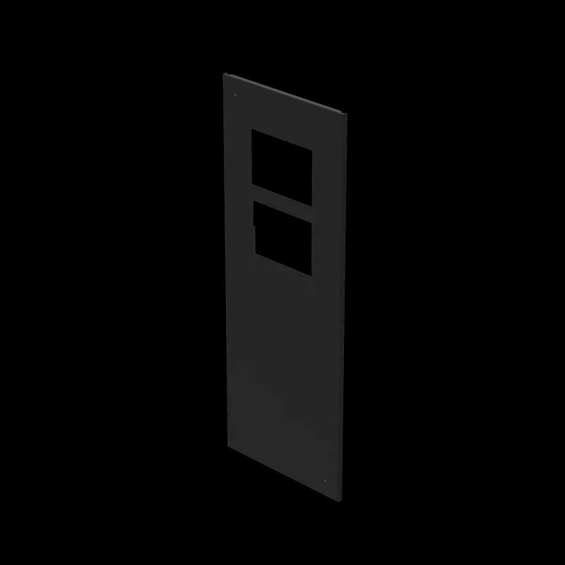 ProLine V/D Server Cabinet AC Cutout Type 12, fits 2000x800mm, Black, Steel