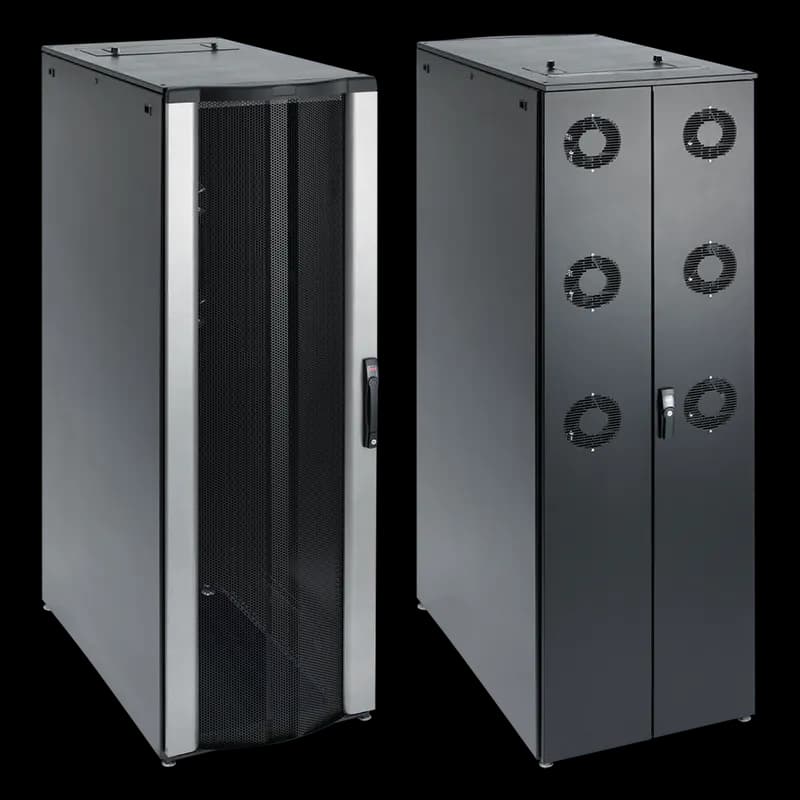 ProLine FloTek HCA Server Cabinet with Sides, 2000x600x1000mm, Black, Steel