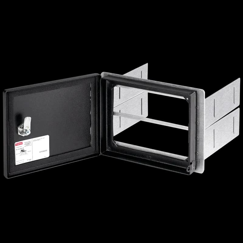 nVent HCP514B - InterSafe Data Interface Port Disk Drive Enclosure, Black, Steel