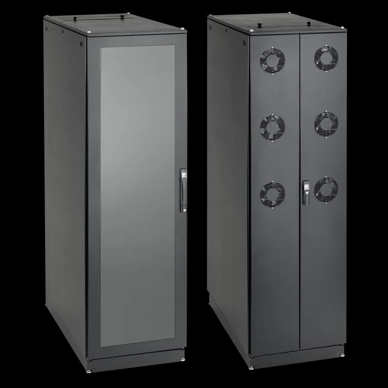 ProLine FloTek FD Server Cabinet with Sides, 2000x600x1100mm, Black, Steel