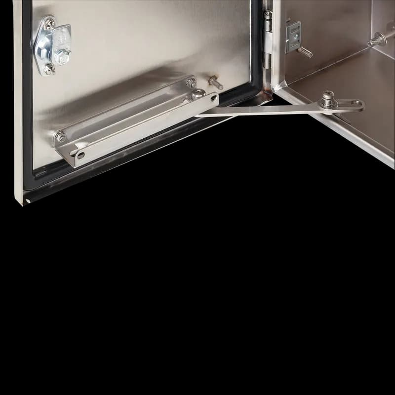 Door Stop Kit Stainless Steel for Wall-Mount Enclosures, SS Type 316