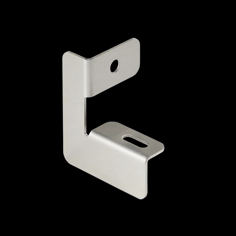 L-Bracket CleanTray, 4.00x4.00, Brushed, SS304