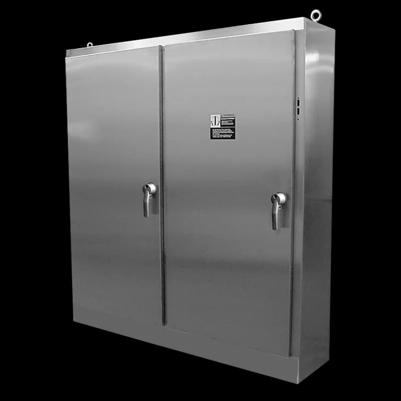 Floor-Mount Disconnect 4-Door 3pt Latch Type 4X, 84x158x18, Brushed, SS304