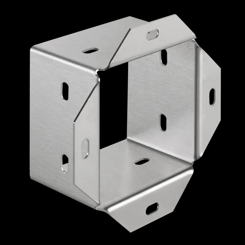 nVent CT44AESS - Enclosure Adapter CleanTray, 4.00x4.00, Brushed, SS304