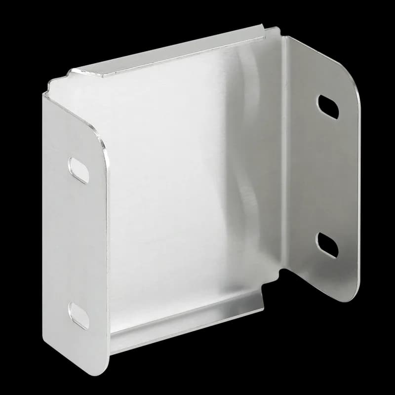 Closure Plate CleanTray Sloped Top Right, 4.00x4.00, Brushed, SS304