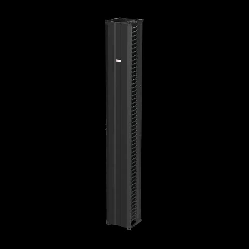nVent DV12S8 - CableTek Vertical Cable Manager Single, 12.00x96.00, Black, Aluminum