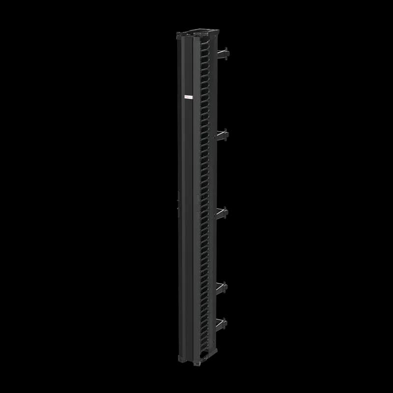 nVent DV6D8 - CableTek Vertical Cable Manager Double, 6.00x96.00, Black, Aluminum