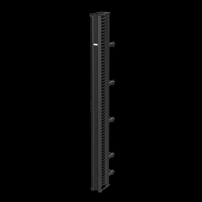 nVent DV6D9 - CableTek Vertical Cable Manager Double, 6.00x108.00, Black, Aluminum