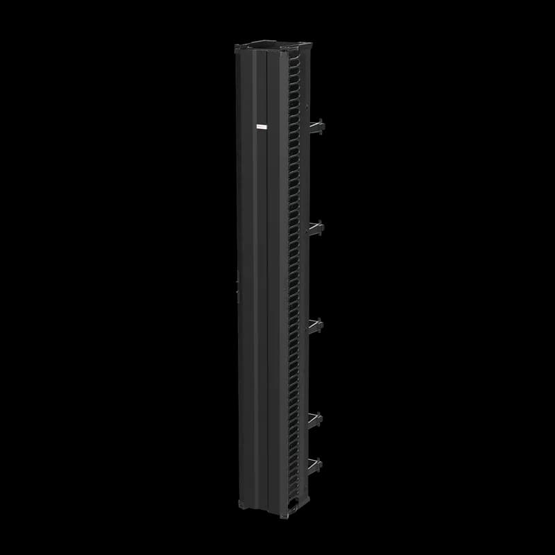 nVent DV12D9 - CableTek Vertical Cable Manager Double, 12.00x108.00, Black, Aluminum
