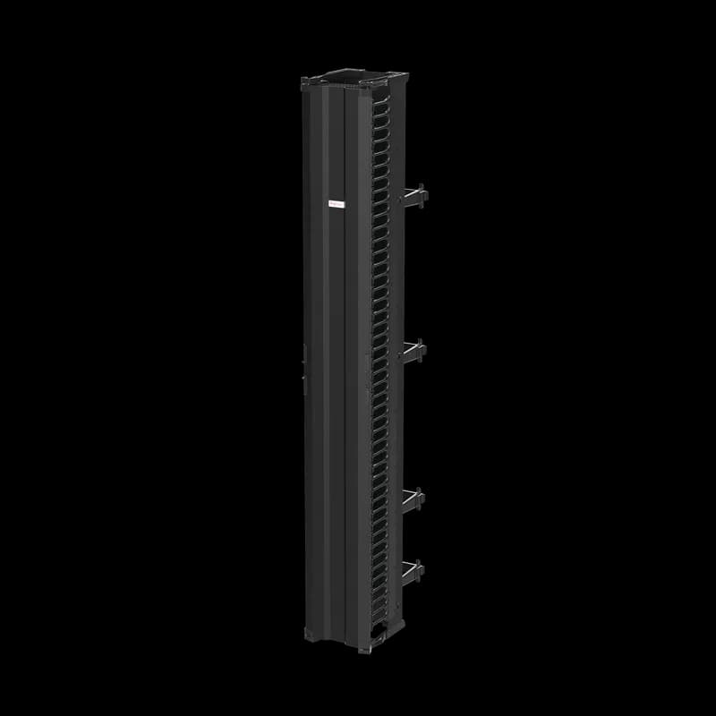 nVent DV10D7 - CableTek Vertical Cable Manager Double, 10.00x84.00, Black, Aluminum