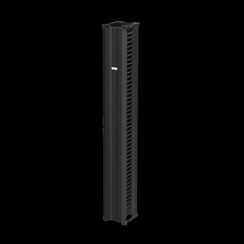 nVent DV10S7 - CableTek Vertical Cable Manager Single, 10.00x84.00, Black, Aluminum