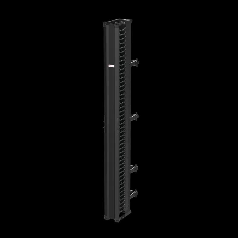 nVent DV6D7 - CableTek Vertical Cable Manager Double, 6.00x84.00, Black, Aluminum
