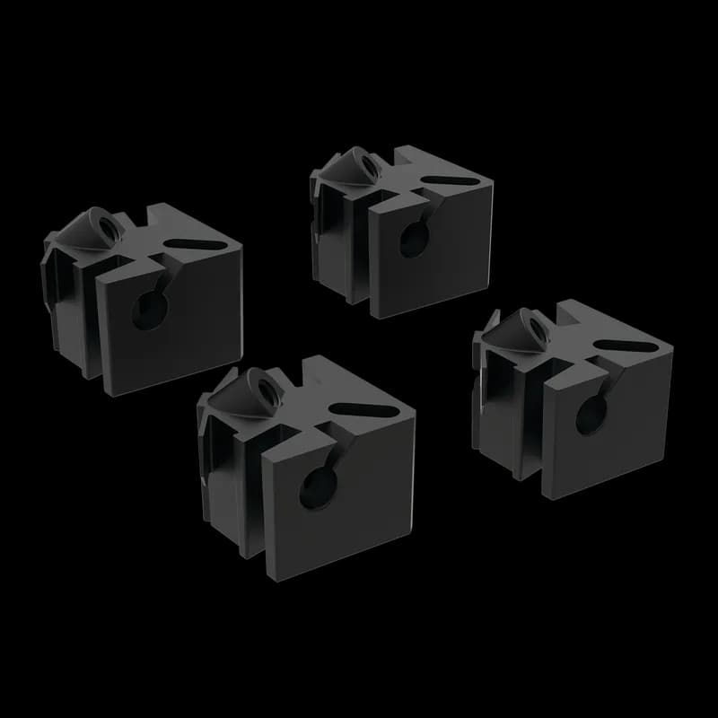 nVent APNLBLK - PolyPro Adjustable Panel Block Kit, .38x.50x.50, Black, Polymide