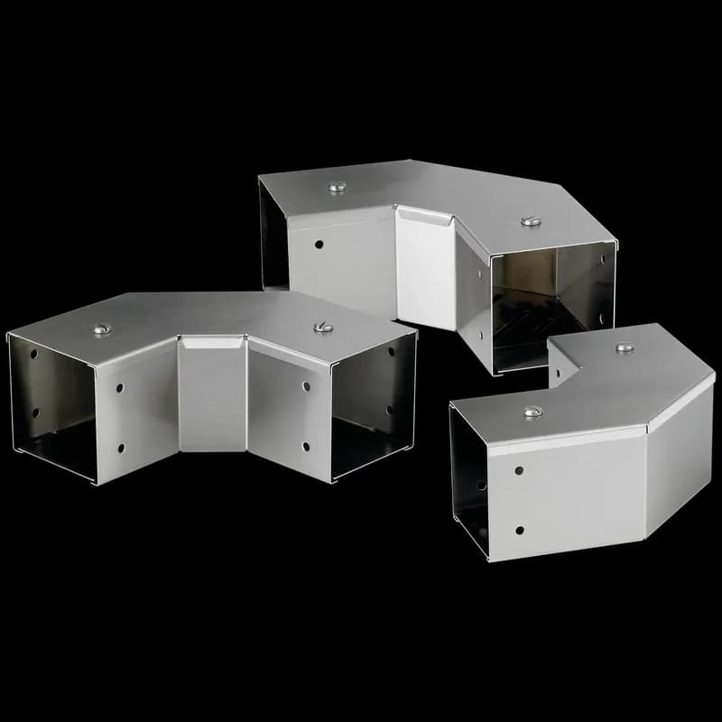 nVent CT46PEFCNT90SS - 90-Degree Elbow CleanTray Perforated without Tabs, 4.00x6.00, Brushed, SS304
