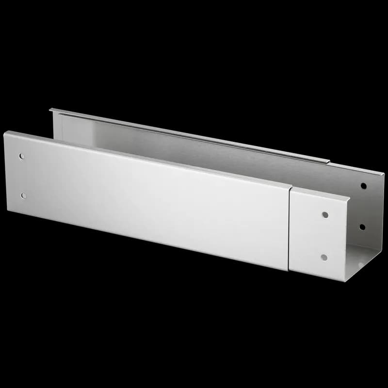 Telescopic Straight Section CleanTray, 4.00x4.00, Brushed, SS304