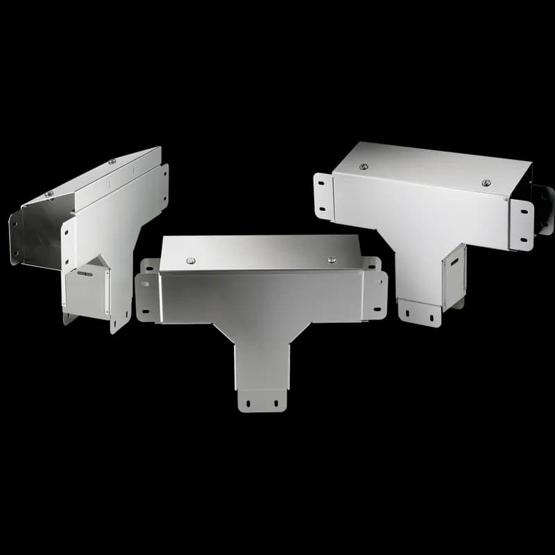 90-Degree Tee CleanTray Outside Cover Sloped, 4.00x6.00, Brushed, SS304