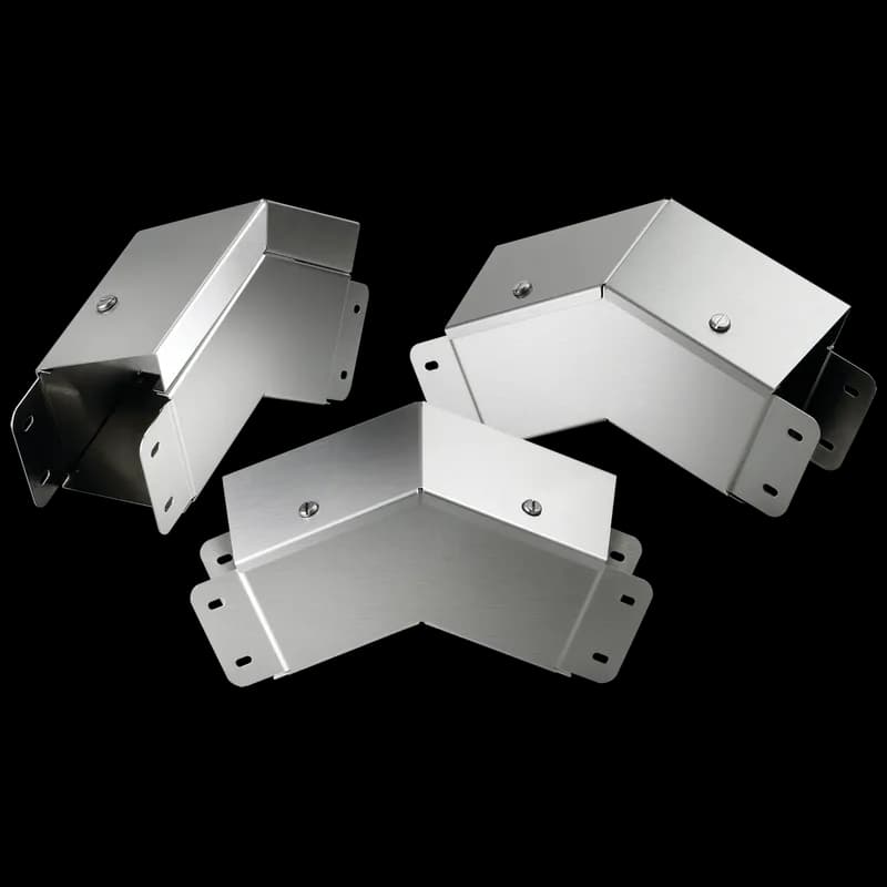 45-Degree Elbow Outside Cover Slope CleanTray, 4.00x4.00, Brushed, SS304