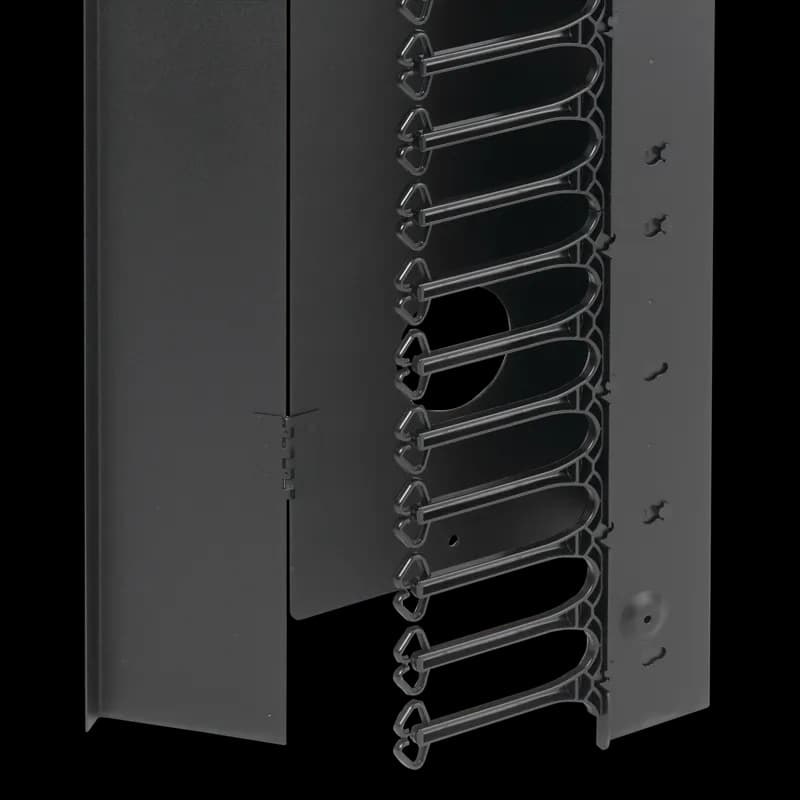 ProLine CableTek Vertical Cable Manager, 1200x700mm, Black, Steel