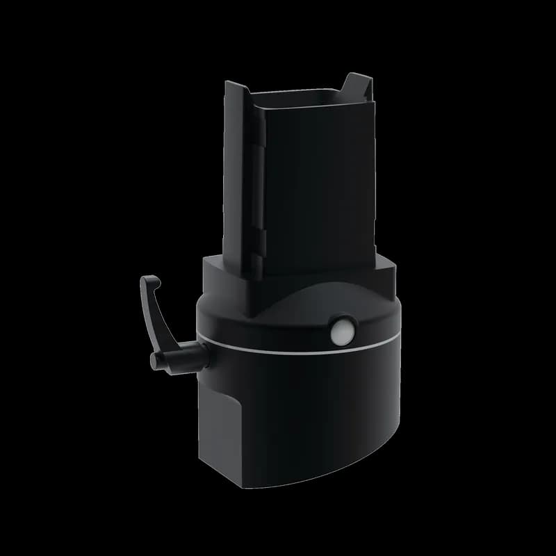 Syspend 281-Max Angle Coupling Tilted Forward, 8.15x4.33x4.33, Black, Aluminum