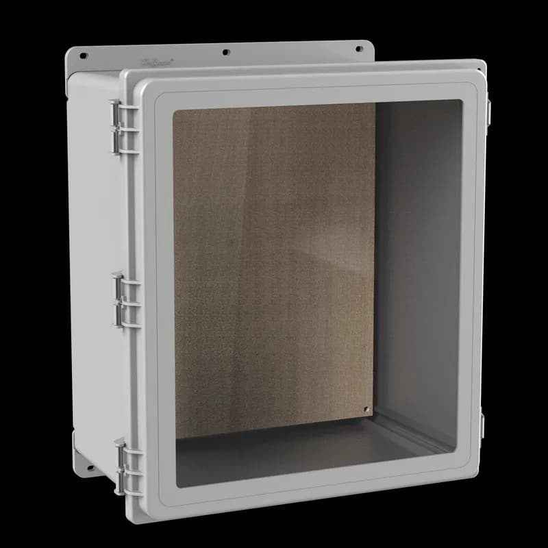 PolyPro WiFi Type 4X Window Door, 16.12x14.01x8.35, Lt Gray, Polyester